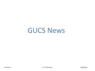 GUCS News