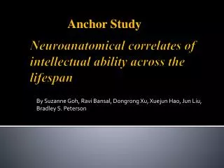 Neuroanatomical correlates of intellectual ability across the lifespan