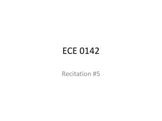 ECE 0142