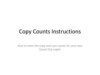 Copy Counts Instructions