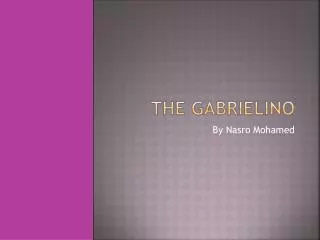 The Gabrielino