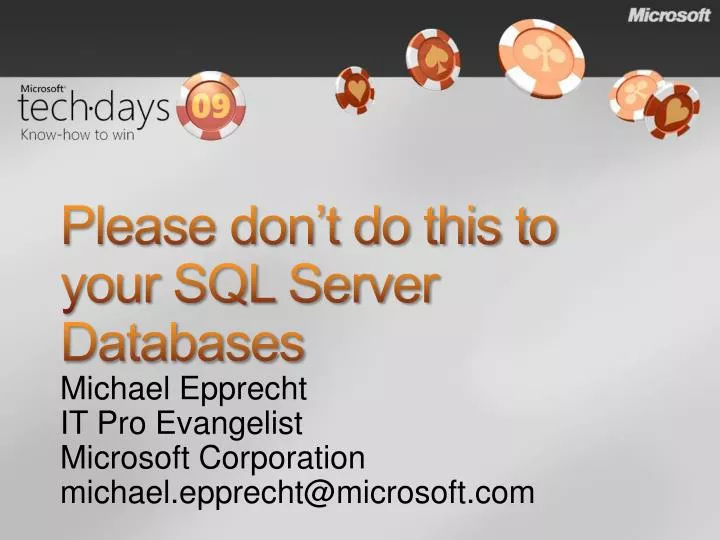 please don t do this to your sql server databases