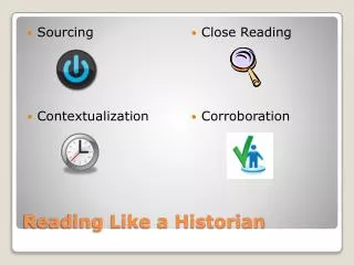 reading like a historian