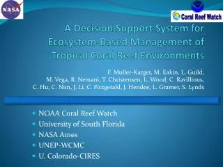 A Decision Support System for Ecosystem-Based Management of Tropical Coral Reef Environments