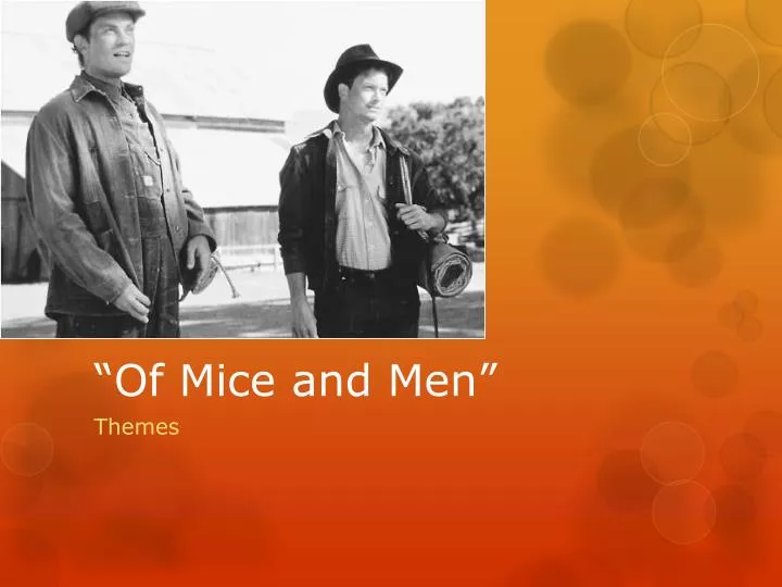 of mice and men