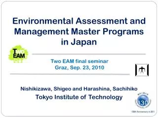 Environmental Assessment and Management Master Programs in Japan