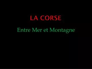 la corse