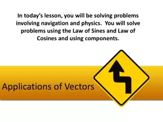 applications of vectors