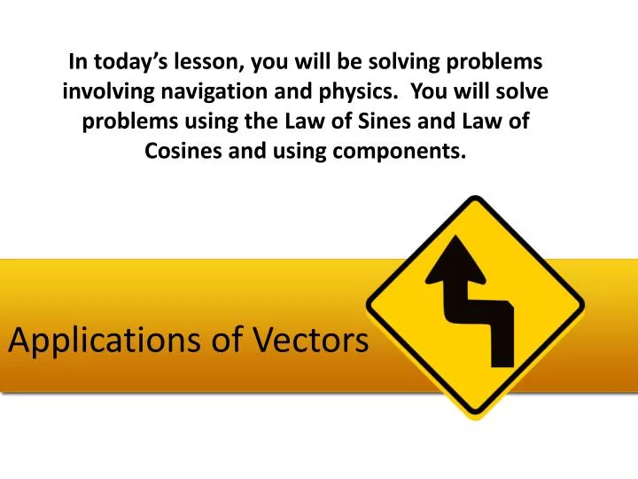 applications of vectors