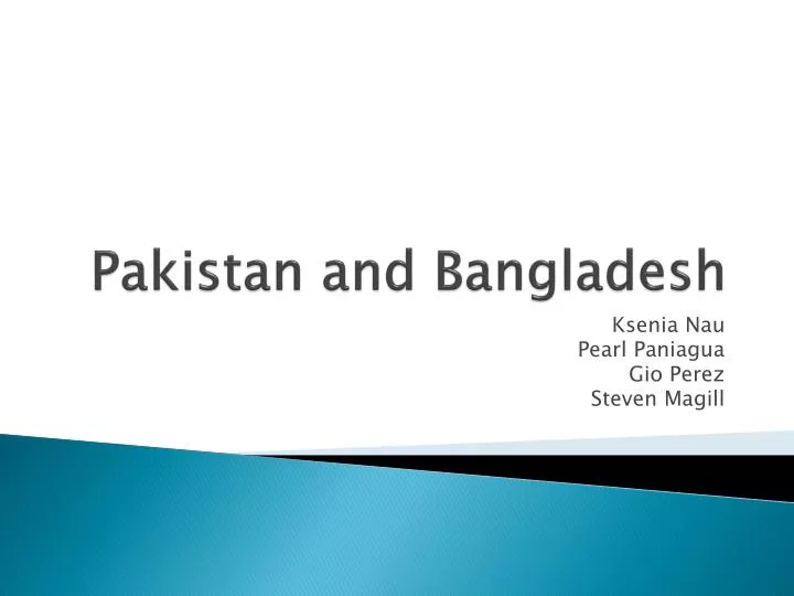 pakistan and bangladesh