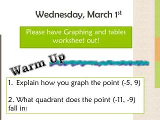 wednesday march 1 st