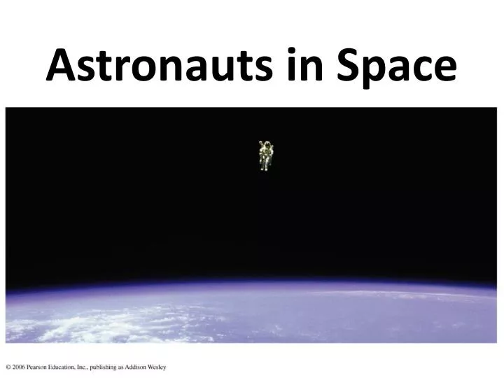 astronauts in space