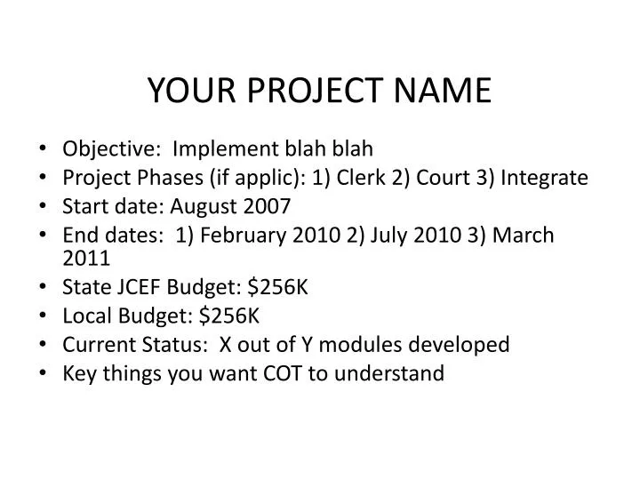 your project name
