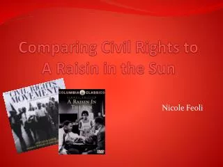 Comparing Civil Rights to A Raisin in the Sun