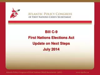 Atlantic Policy Congress of First Nations Chiefs Secretariat (APC)		apcfnc