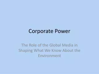 Corporate Power