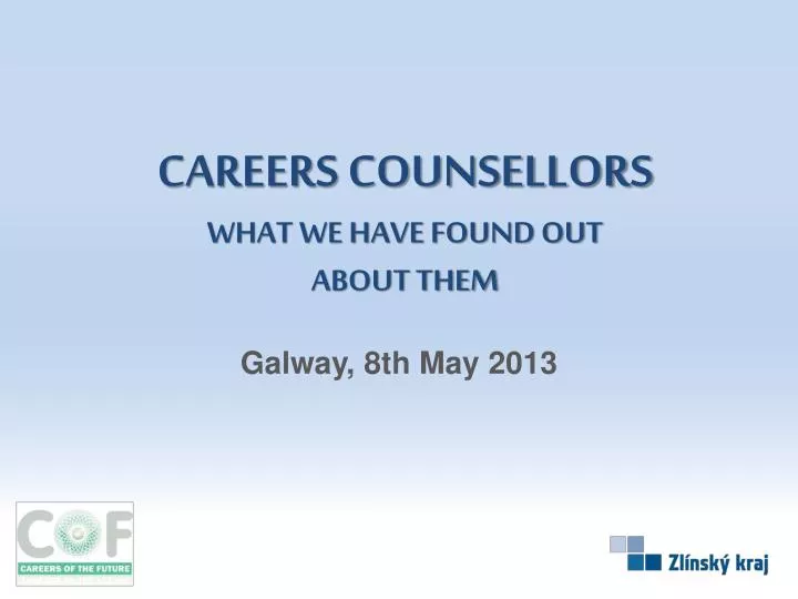careers counsellors what we have found out about them