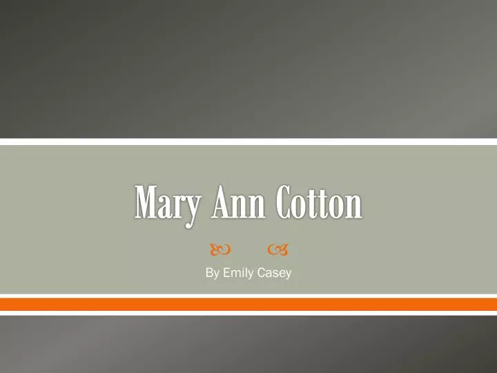 mary ann cotton