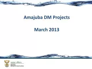 Amajuba DM Projects March 2013