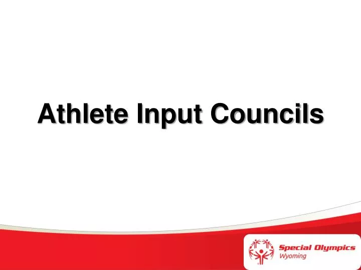 athlete input councils