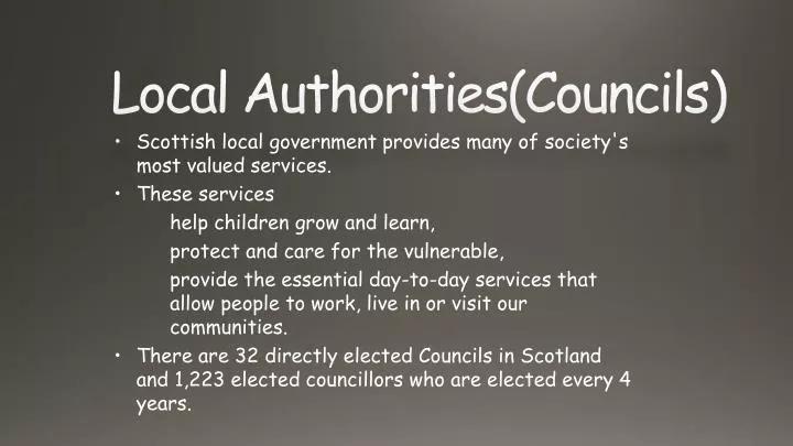 local authorities councils