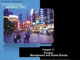 Chapter 11 Product Management and Global Brands