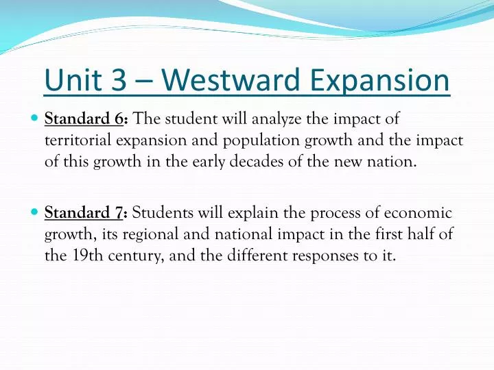 unit 3 westward expansion