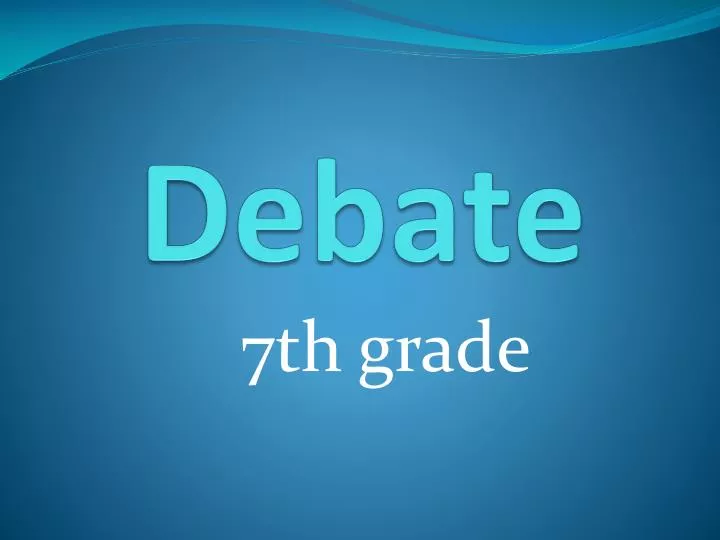 debate