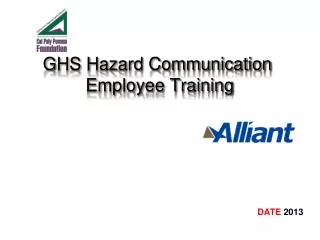 GHS Hazard Communication Employee Training