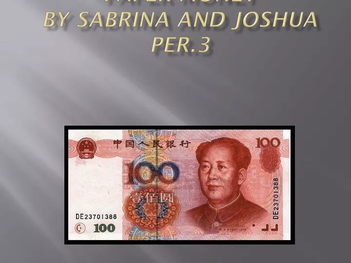 paper money by s abrina and joshua per 3