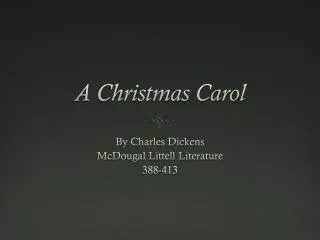 A Christmas Carol