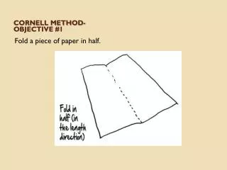 Cornell Method- Objective #1