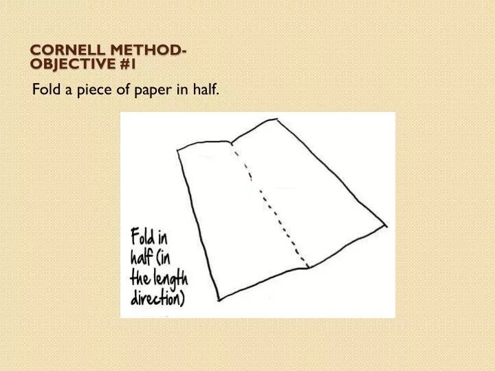 cornell method objective 1