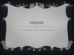 Thesis - slide 1