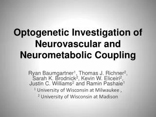 Optogenetic Investigation of Neurovascular and Neurometabolic Coupling