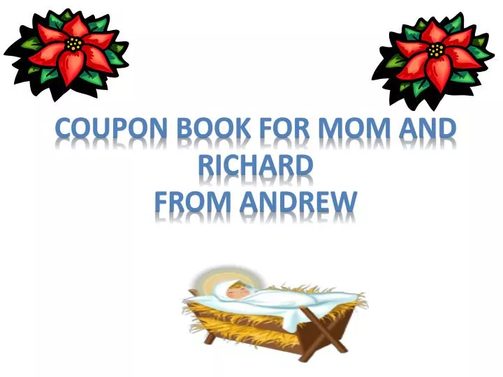 cou pon book for mom and richard from andrew