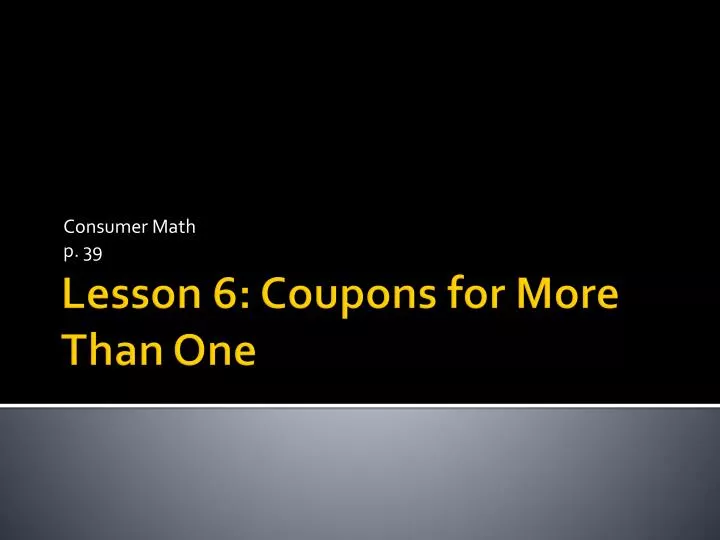 consumer math p 39