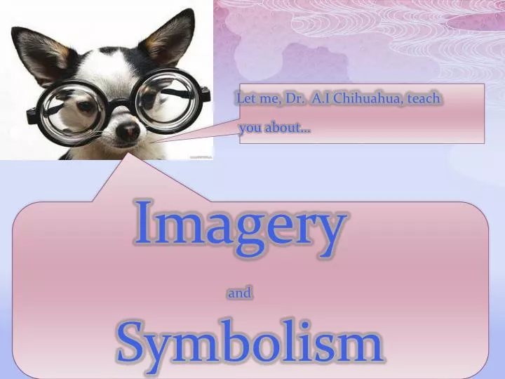 let me dr a i chihuahua teach you about imagery and symbolism