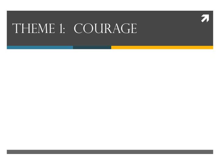 theme 1 courage