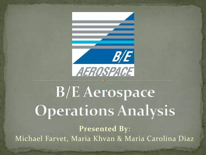 b e aerospace operations analysis