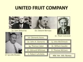 UNITED FRUIT COMPANY