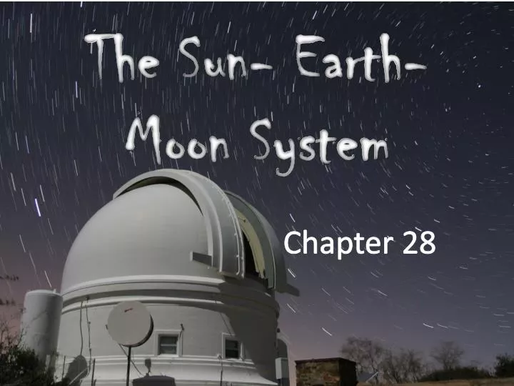 the sun earth moon system
