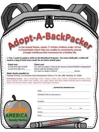 Adopt-A- BackPacker