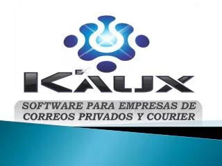 SOFTWARE PARA EMPRESAS DE CORREOS PRIVADOS Y COURIER