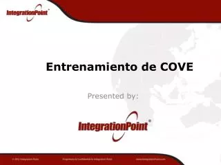 entrenamiento de cove