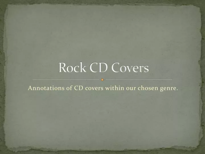 rock cd covers