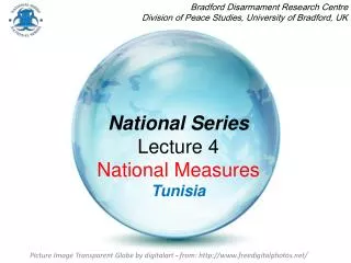 National Series Lecture 4 National Measures Tunisia