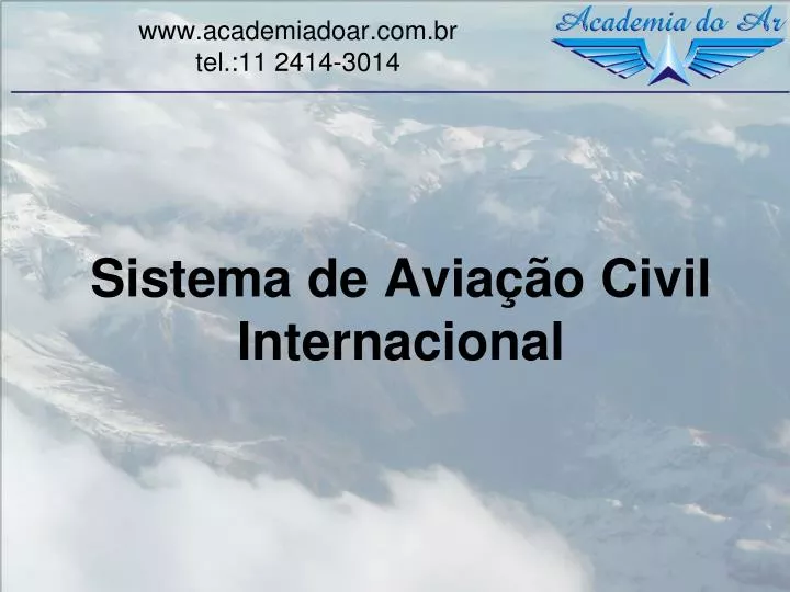 sistema de avia o civil internacional