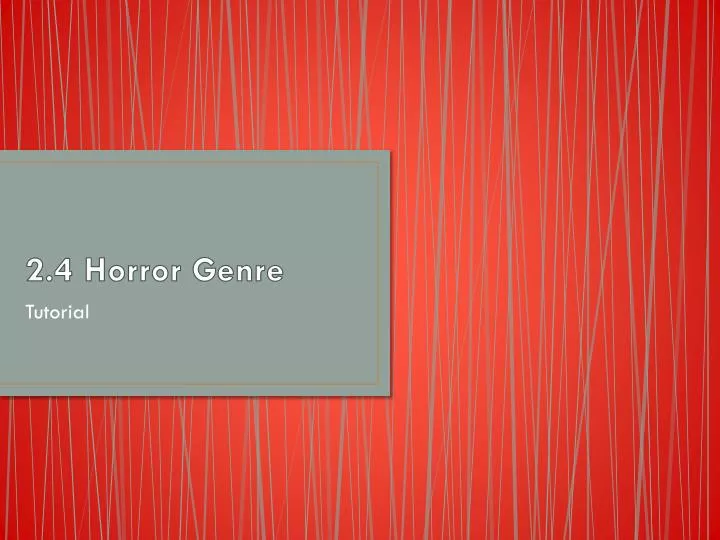 2 4 horror genre