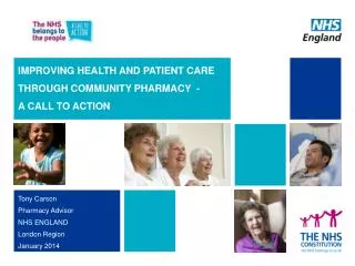 IMPROVING HEALTH AND PATIENT CARE THROUGH COMMUNITY PHARMACY - A CALL TO ACTION